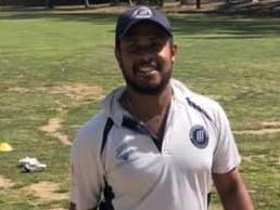 Thilina Herath after his rapid century for Bundoora Park in DVCA Money Shield. Picture: Supplied