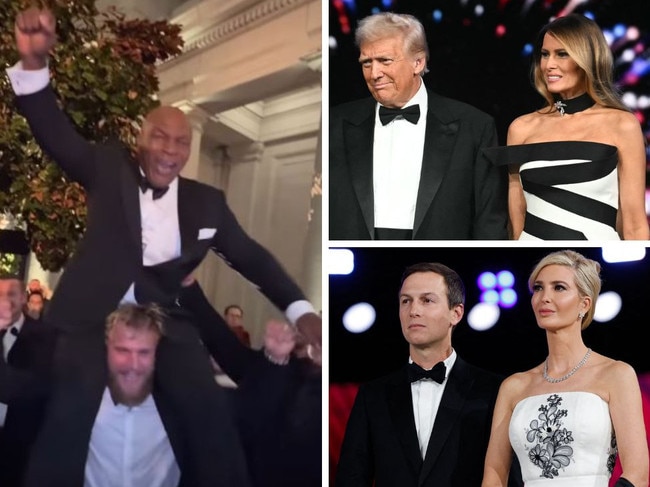 Mike Tyson and Jake Paul, Donand and Melanie Trump, Jared Kushner and Ivanka Trump