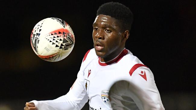 Al Hassan Toure has scored four goals in three FFA Cup games since making his Adelaide first-team debut. Picture: AAP Image/Darren England