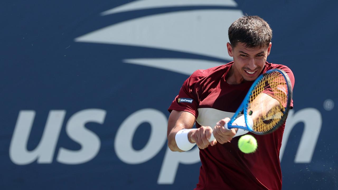 Alexei Popyrin is through to the second round, Picture: Sarah Stier/Getty Images