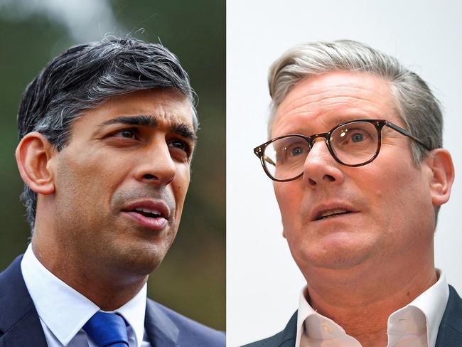 Rishi Sunak has lost to Sir Keir Starmer in the UK’s general election. Picture: AFP