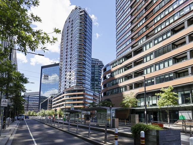 Empty offices in Docklands.  Victoria Harbour.   Picture: Alex Coppel.