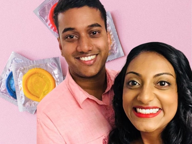 Dr Kavya Chaganti with her husband Raja.