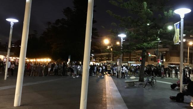 Christmas Day also saw massive queues for the Manly to Circular Quay service. Picture: Jozy Sutton / Facebook.