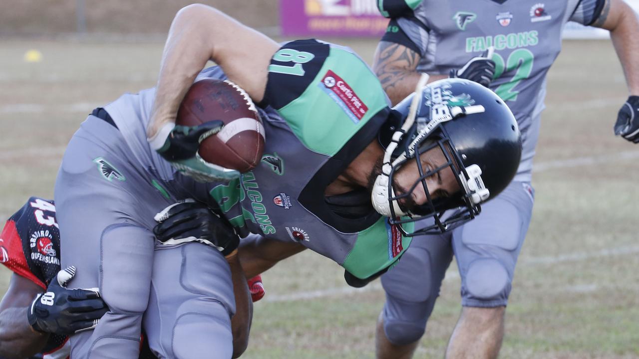 The Cairns Falcons were led by their “Terminator” in the NQ gridiron ...