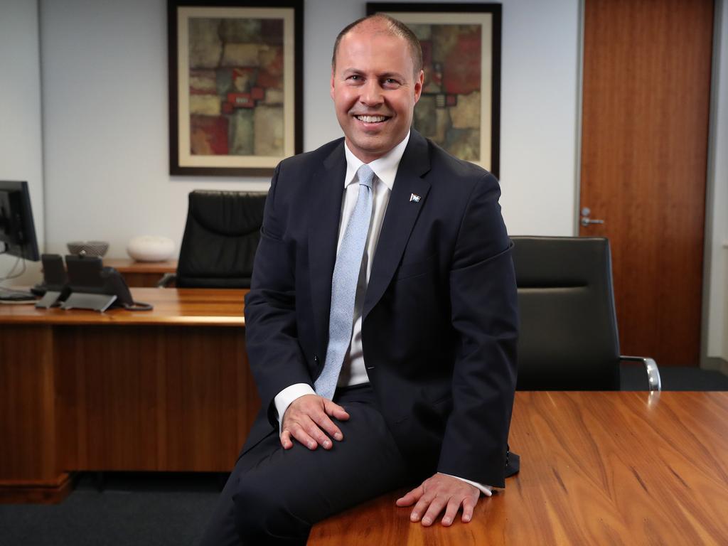 Treasurer Josh Frydenberg will hand down his first Budget on Tuesday. Picture: Kym Smith