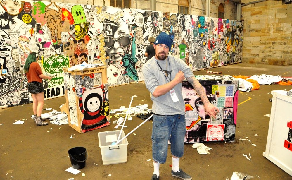 Melbourne-based street artist Ben Foster who will this weekend paint a mural at Eggins Lane, for Stage Four of Lismore's Back Alley Gallery.