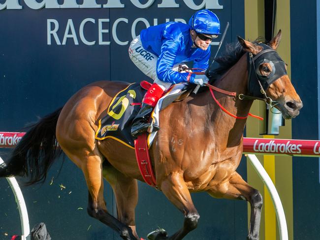Caulfield Cup Day at the Melbourne Racing Club, Caulfield Racecourse.Race 10, the Schweppes Tristarc Stakes won by Savatiano, ridden by Craig Williams.Picture Jay Town