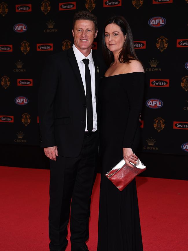 The former couple at the 2017 Brownlow.