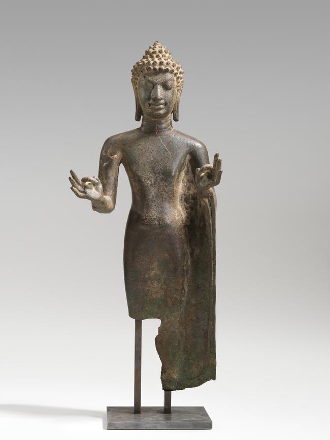 Mon people, Standing Buddha, 8th century, National Gallery of Australia, Canberra, gift of Dr David Pfanner and Dr Ruth Pfanner as part of 100 Works for 100 Years: a gift to the nation for the centenary of Canberra 2013.