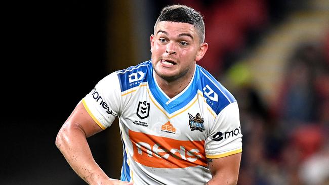 Ash Taylor is fighting to save his NRL career at the Warriors. Picture: Bradley Kanaris/Getty Images