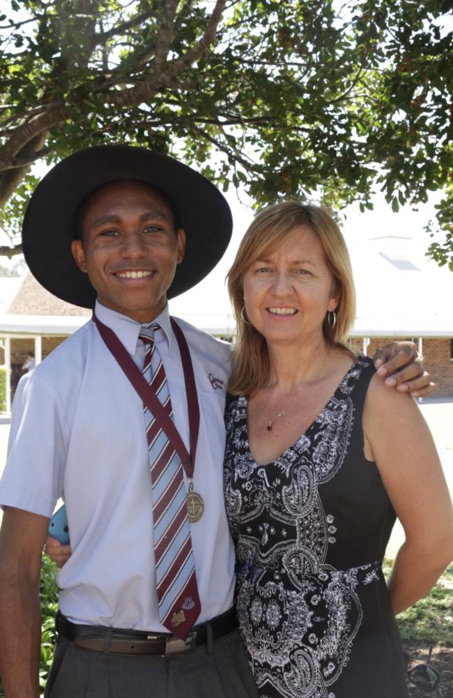 Jonah &amp; Carol at his high school graduation in 2015.