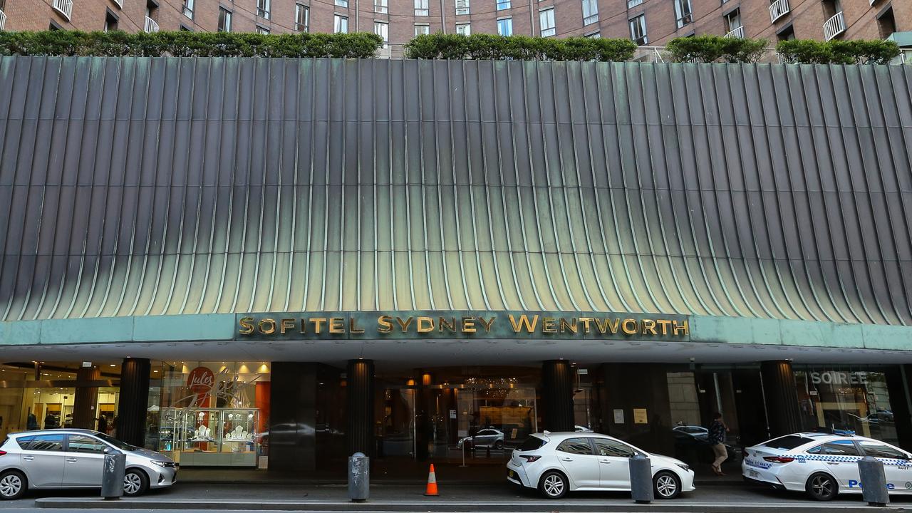 Wednesday’s new case did not have the virus before entering the Sofitel Wentworth for quarantine and is believed to have contracted it inside the hotel. Picture: NCA NewsWire / Gaye Gerard