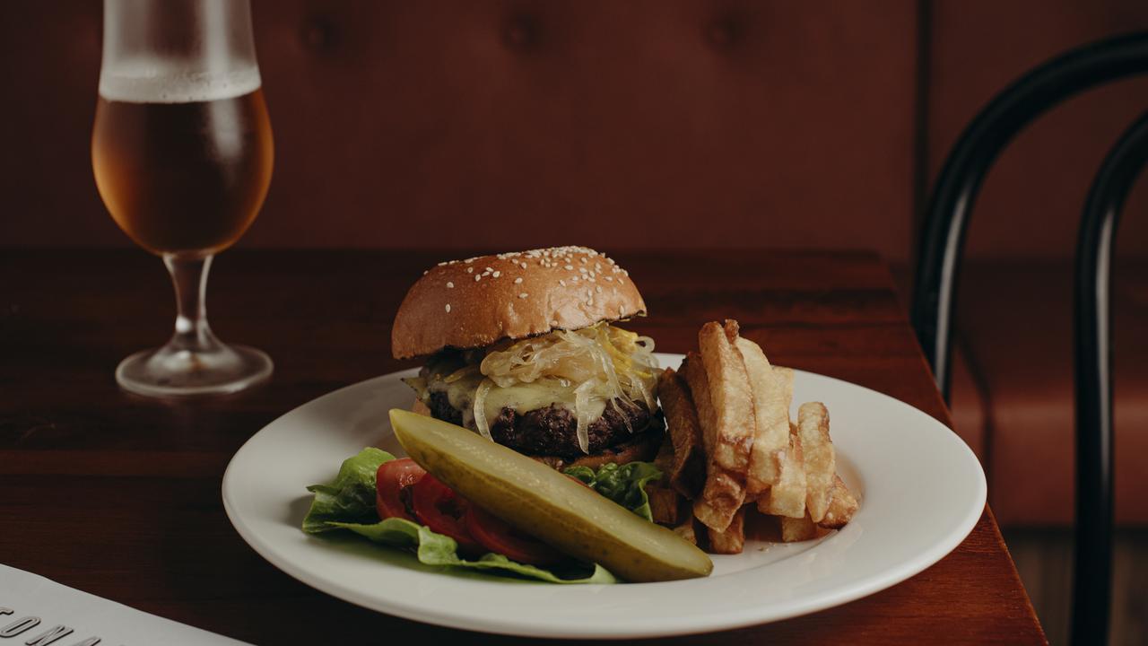 Burger with a difference at Leonards Bar &amp; Bistro.