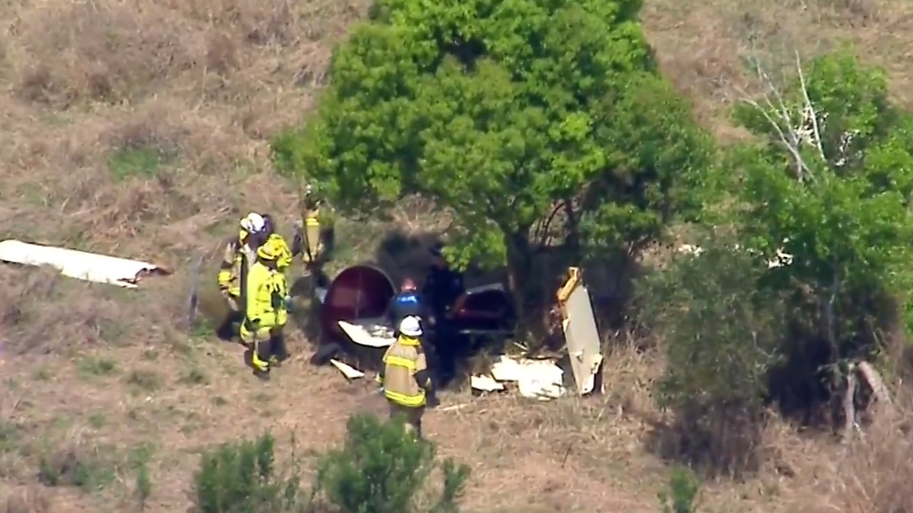 Pilot trapped after light plane crash near Brisbane