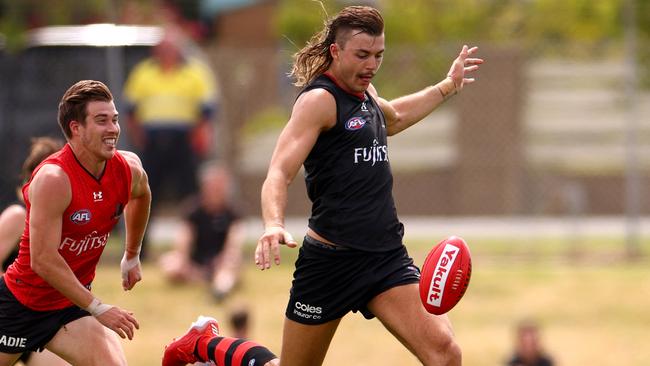 Essendon big man Sam Draper could be anything. Picture: Jonathan DiMaggio/Getty Images