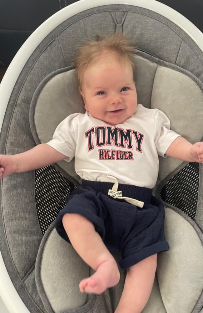 Tate Joseph Deguara was born on January 6, 2022, weighing 3560g and measuring 54cm, at Mackay Base Hospital. He is the first child for Jake Deguara and Trinity Turner, and the 21st grandchild to his dad's family. Picture: Trinity Turner DMBJ22