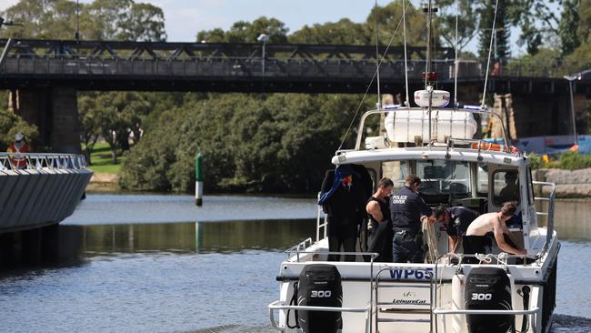 Police Marine Area Command search a vessel in this file photo. Picture: NCA NewsWire / Damian Shaw