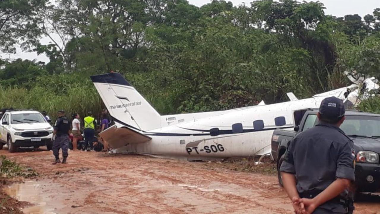 The plane crashed in the Brazilian Amazon. Picture: Supplied