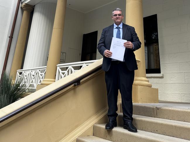 Clarence Nationals MP Richie Williamson outside state parliament after putting a question on notice about the future of the Ulmarra ferry.