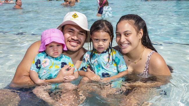 Tuli Leota and Jacolia Tuiira Amariah and Harmony at Orion Lagoon in Springfield last year.