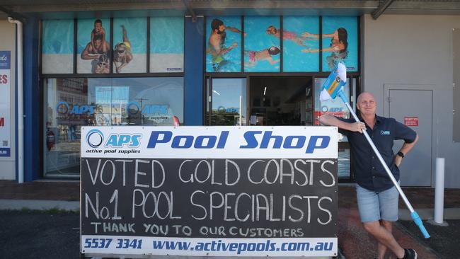 Active Pool Supplies owner Angus Donald is urging people to not neglect their pools during the spring and get them ready for summer. Picture Glenn Hampson