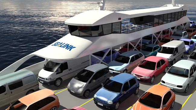 A concept image of one of the two new proposed ferries for the Bruny Island run. Picture: SEALINK