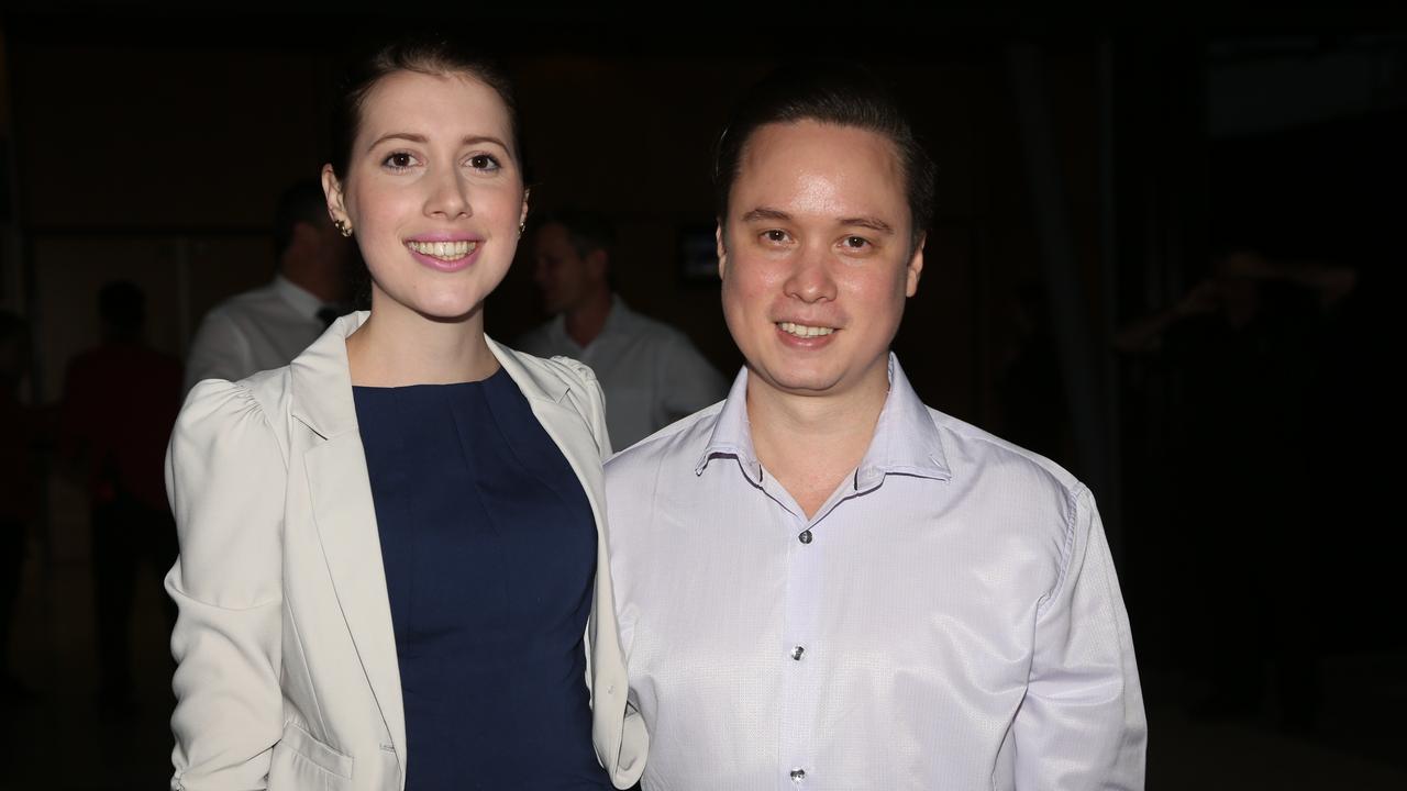 Lauren and Mark Doktor at Cairns Convention Centre 20th birthday celebrations in 2016. Picture: Stewart McLean