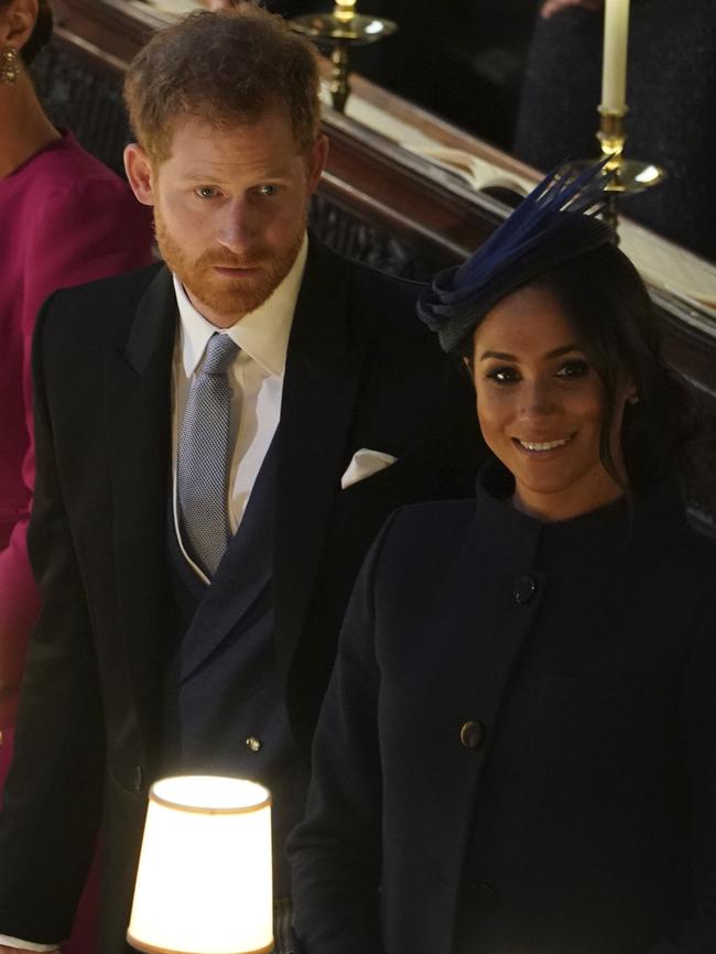 Harry and Meghan. Picture: AP