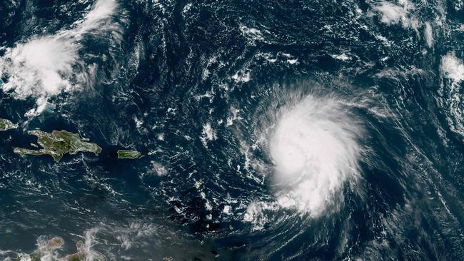 Hurricane Lee over the Atlantic Ocean in September 2023. Picture: AFP