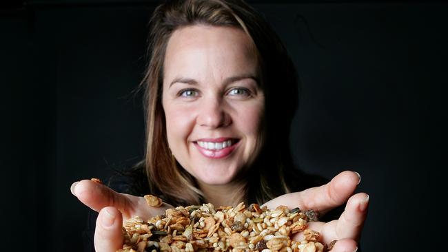 Carolyn Cresswell, Managing Director of Carmen's Fine Foods. She is pictured with some of the muesli she makes.