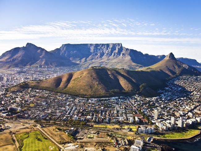 Cape Town aerial view.