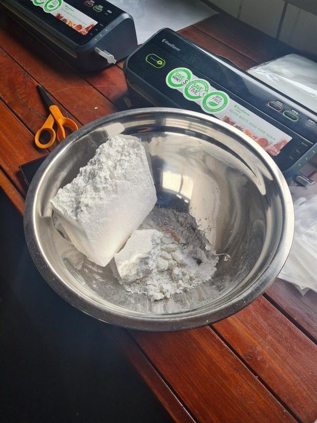 Police say $1.6m worth of cocaine was seized when they raided the Gold Coast properties last year. Picture: QPS