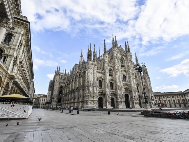 A view of the Duomo gothic cathedral in Milan, Italy. Picture: LaPresse via AP