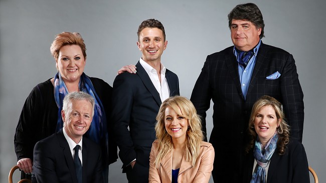 Back L-R Meshel Laurie, Tommy Little and Matt Preston. Front L-R John Trevorrow, Carrie Bickmore and Penny Fowler. Picture: Ian Currie/NCA