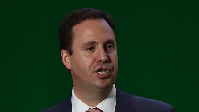 Australia's Trade Minister Steve Ciobo believes State Labor has budget problems. AFP PHOTO / PETER PARKS