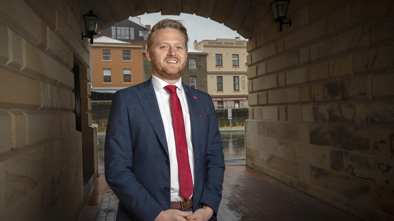 Labor State Secretary Stuart Benson at Hobart. Picture: Chris Kidd.