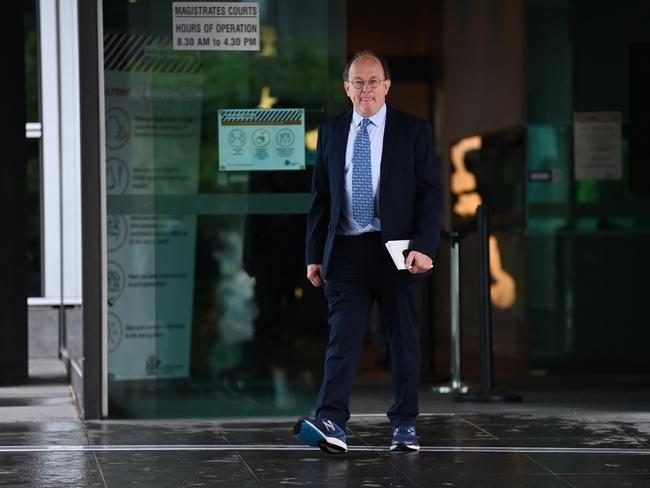 BRISBANE, AUSTRALIA - NewsWire Photos - FEBRUARY 2, 2021.Grafton doctor William Russell Pridgeon leaves the Magistrates Court in Brisbane. He has been committed to stand trial on charges of conspiring to defeat justice and child stealing.Picture: NCA NewsWire / Dan Peled