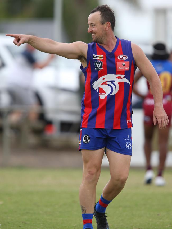 Football GDFL: Belmont Lions v Bell Post Hill Bell Post Hill 15 Nick Costello kicks a goal Picture: Mark Wilson