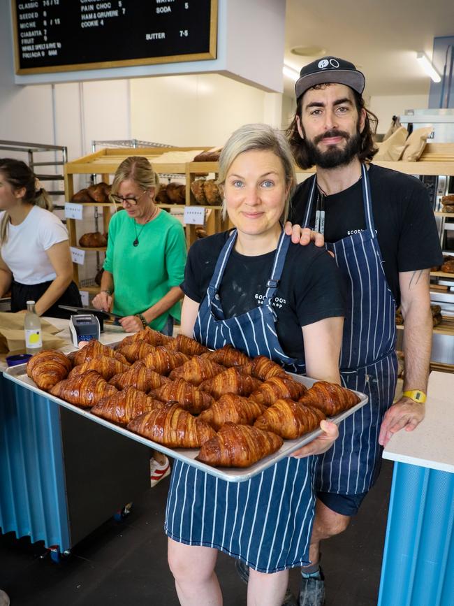 Husband and wife team Alex Alewood and Jamie Goodin. Picture: Jenifer Jagielski