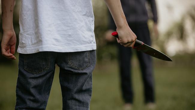 A teen has claimed self defence after a stabbing attack.