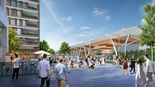 Artist’s impression of the station earmarked for Orchard Hills.