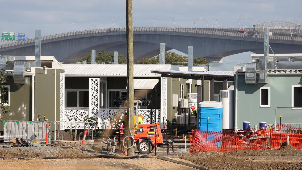 Quarantine facility being built at Pinkenba. Picture: Liam Kidston.