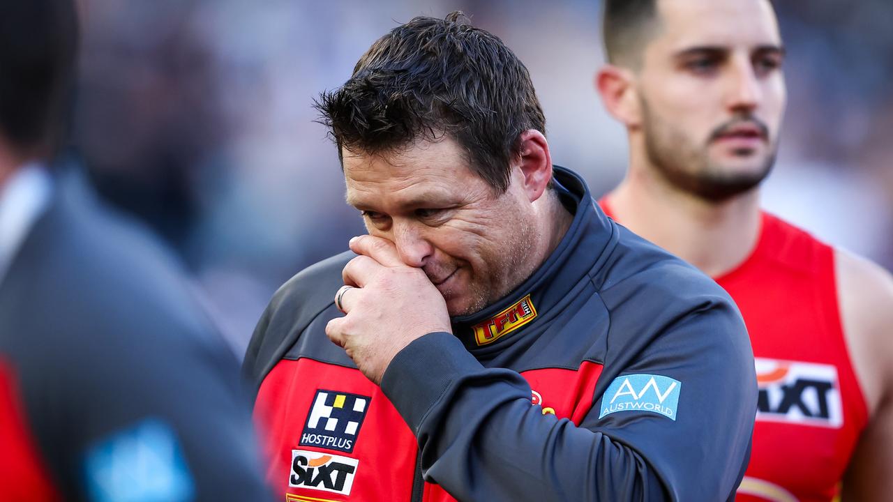 Dew’s Suns were extremely disappointing against Carlton and Collingwood over the past three weeks. (Photo by Dylan Burns/AFL Photos via Getty Images)