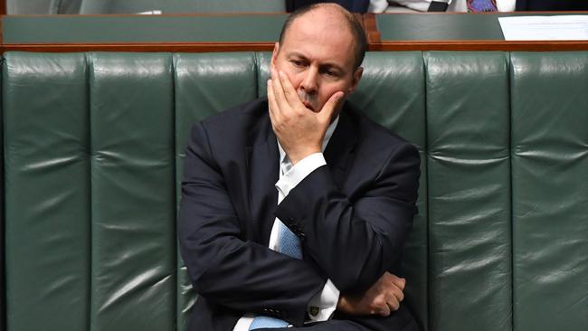 Treasurer Josh Frydenberg in Question Time on Tuesday. Picture: Sam Mooy/Getty Images.