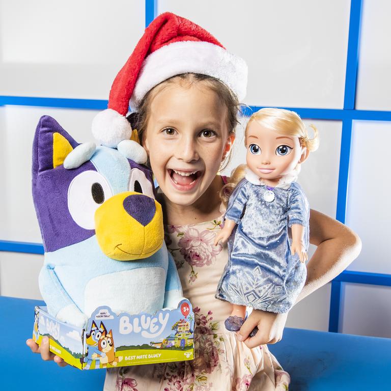 Indi Welman from the Gold Coast is looking forward to what Santa brings this year. Picture: Nigel Hallett