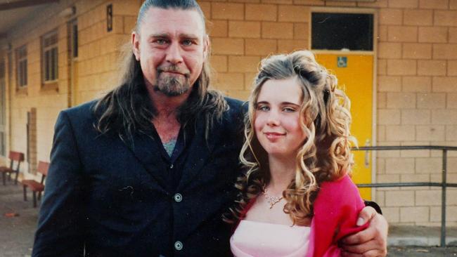 Steve Williams with daughter Blayze, pictured in 2004.