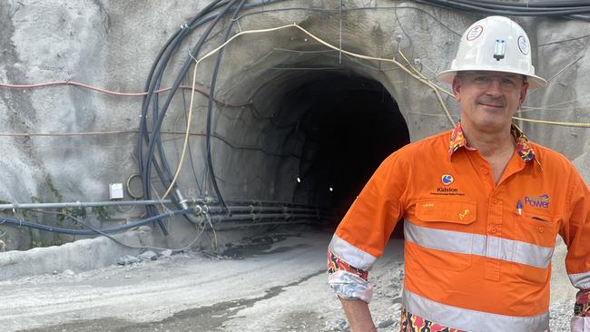 Genex chief executive James Harding at the Kidston site.