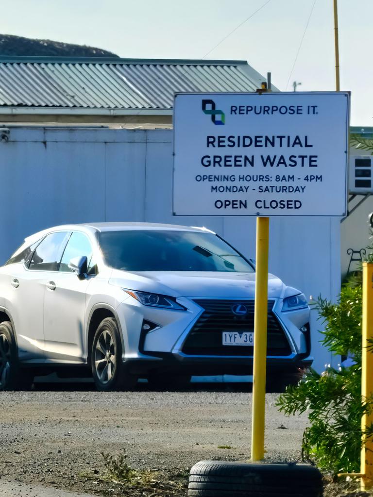 The body was found inside a waste management facility on Cooper St in Epping. Picture: NewsWire / Luis Enrique Ascui