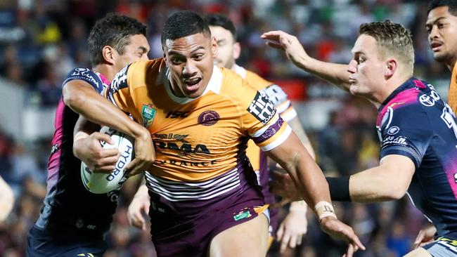 Patrick Mago is on the bench against the Roosters. (AAP Image/Michael Chambers)